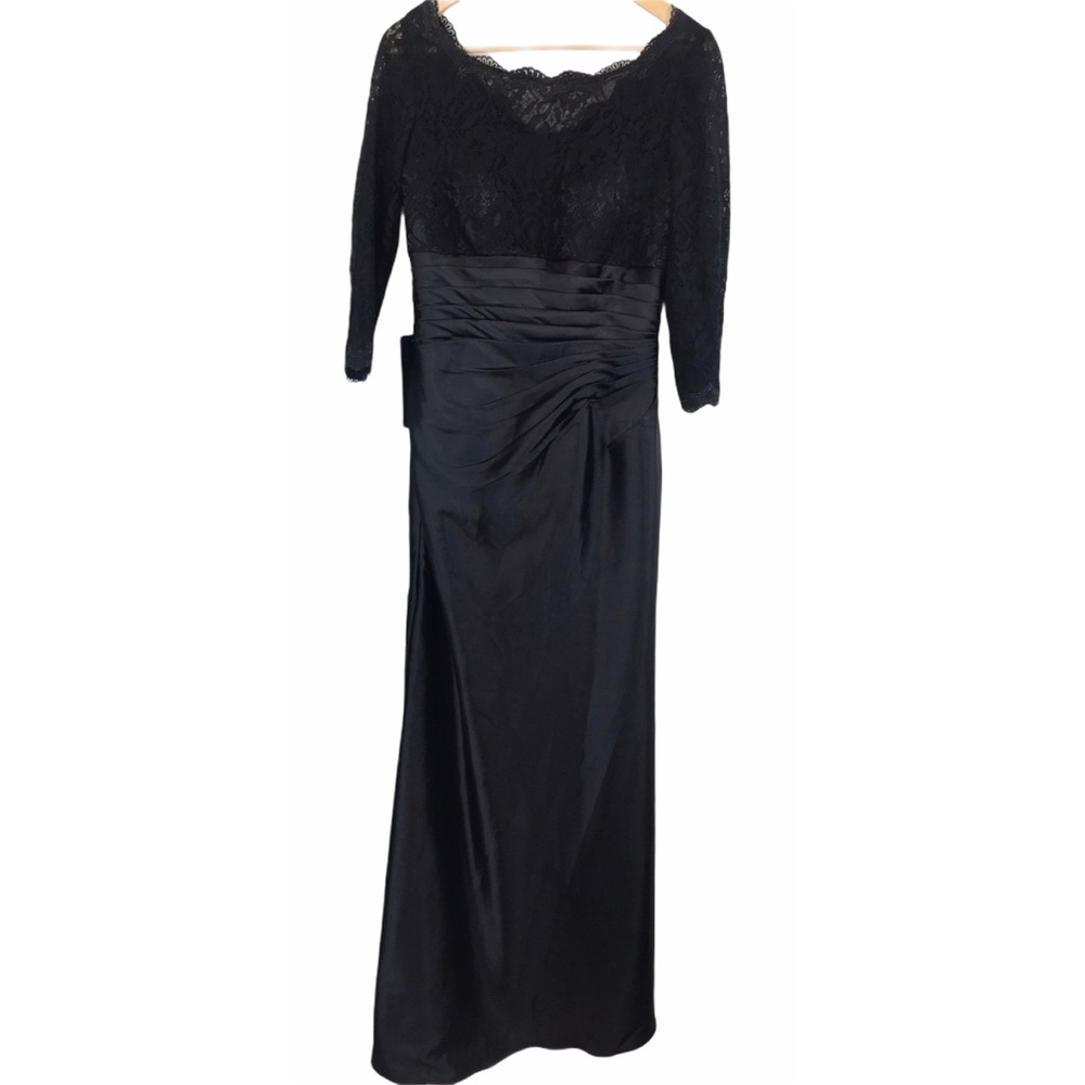 Izidress Black Formal Dress Lace Top